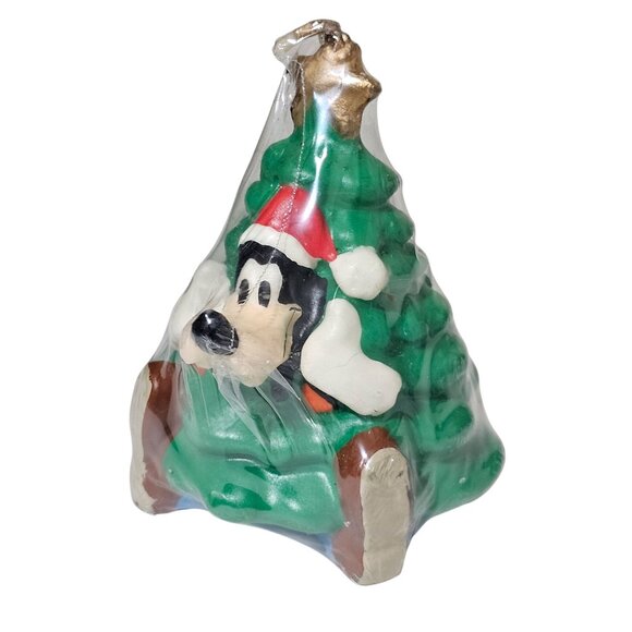 Disney Goofy Christmas Tree Figural Candle 4" Enesco1995 Tree-rrific vintage - Picture 3 of 7
